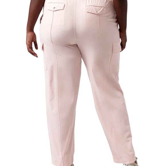 Athleta Light Pink Vienna Cargo Pants Size 20 Activewear Athleisure Loungewear - Picture 2 of 11
